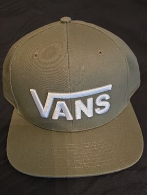 Vans Olive Snapback with White Embroidered Logo
